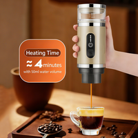 Machine à expresso portable Kingze OEM, mini machine à café automatique électrique à capsules intelligente avec mousseur à lait