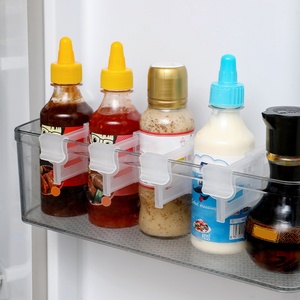 <b>Plastic</b> Transparent Separable <b>Food</b> Storage Box Refrigerator <b>Food</b> <b>Container</b> Supplies Kitchen Storage With 2 Clapboards - Product Image 2