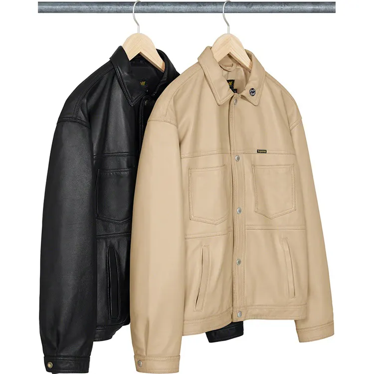 DiZNEWカスタム2022ピュアPU本物の空白の男性スタイリッシュなオートバイの革のジャケット