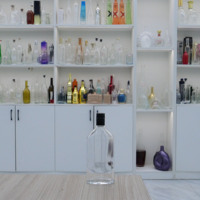 Botella de Licor de Vidrio Premium de 500 ml, Cilindro Plano de 480 g, Tapa de Rosca de Aluminio, Botella Vacía para Whisky, Brandy, Vodka
