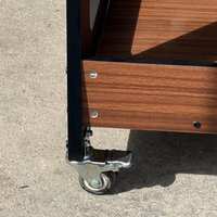 Table de jeux multifonction 3-en-1 rotative de 1,2 m à prix de gros, billard d'intérieur avec roues, table de baby-foot durable à 8 tiges avec rangement
