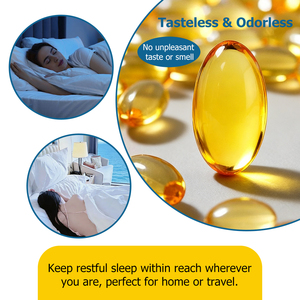 Suplemento Dietético en Cápsulas Blandas para Dormir por la Noche, Marca Personalizada OEM, Mejora la Calidad del Sueño y Promueve el Sistema Inmunológico para Adultos - Product Image 2