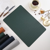 Vente en gros de napperons de table en cuir écologiques de luxe pour la maison et le bureau napperons de restaurant de haute qualité