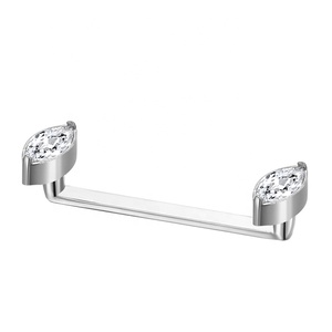 G23 Titan Trong Nội Bộ Chủ Đề Tinh Thể Đá Quý Bề Mặt Barbell <span class=keywords><strong>Piercing</strong></span> 14G CZ Micro <span class=keywords><strong>Dermal</strong></span> Neo Khuyên Đồ Trang Sức Cơ Thể Người Đàn Ông Phụ Nữ - Product Image 2