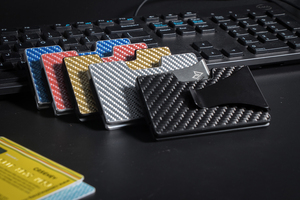 Logo personalizzato 7 millimetri Sottile RFID In Metallo In Fibra di Carbonio Del Raccoglitore Del Metallo RFID Blocco della carta di Cassa di Carta In Fibra di Carbonio Del Raccoglitore Sottile - Product Image 6