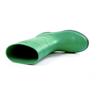 Stivali da <span class=keywords><strong>Pioggia</strong></span> in PVC con Tomaia Verde e Suola Nera per Agricoltura e Miniera, Alta Durabilità, Calzature di Sicurezza Impermeabili a Basso Costo - Product Image 5