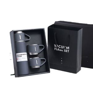 304 Stainless Steel Insulated <b>Cup</b> Set One <b>Cup</b> Three Lids Personalized Gift <b>Cup</b> for New Year Double-layer Large Capacity Water - Product Image 1