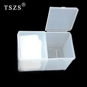 TSZS出厂价专业2个隔层透明美甲去除剂收纳盒厂家免费样品