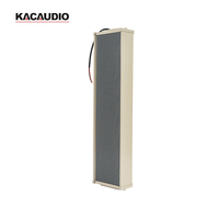 KACAUDION 3340 Altavoz de Columna para Exteriores, Resistente al Agua, Pasivo, Ligero y Robusto, Sistema de PA para Áreas Públicas