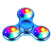 LED vizyon oyunu oyuncak parmak Fidget Spinner toptan plastik yıldız klasik Unisex özel Logo Pin Fidget el Spinner