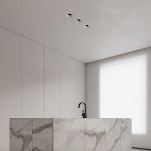 Aisilan 호텔 욕실 천장 스팟 피팅 세트 안티 눈부심 COB 조명 라운드 광장 LED Recessed 석고 석고 통 - Product Image 6