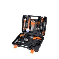 Ensemble de 100 outils ménagers de haute qualité en acier au carbone, clés, marteau, plus, coffret de transport en plastique, outils pour le travail du bois