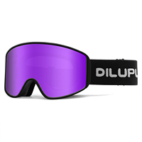 Meilleure qualité Ski Protection des yeux Googles Double couche lentille lentille magnétique Snowboard lunettes de neige dames lunettes de Ski