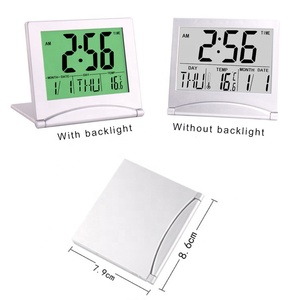 Đồng Hồ Báo Thức Lịch Gấp <span class=keywords><strong>LCD</strong></span> Đa Chức Năng Với Đồng Hồ Đo Độ Ẩm Nhiệt Độ Mua Đồng Hồ Báo Thức Gấp Gọn Du Lịch - Product Image 2