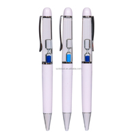 Stylo bille en métal durable à encre gel liquide avec panneau coulissant, motif robe de soirée fantaisie pour femme, promotions éphémères
