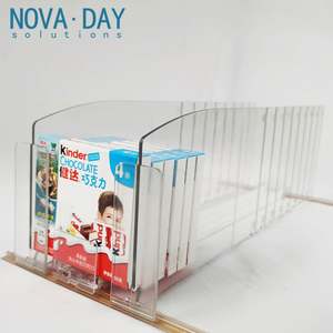 Système <span class=keywords><strong>de</strong></span> séparateurs <span class=keywords><strong>de</strong></span> rayonnages <span class=keywords><strong>de</strong></span> réfrigérateur en plastique transparent pour supermarchés, séparateurs <span class=keywords><strong>de</strong></span> congélateur pour les produits sur les rayonnages - Product Image 1