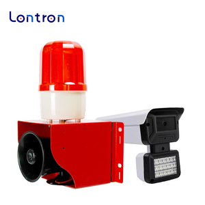 Sirena de alto volumen <span class=keywords><strong>audible</strong></span> y <span class=keywords><strong>visual</strong></span> con sistema de detección de imágenes de movimiento de volumen ajustable, altavoz de voz antirrobo para el hogar - Product Image 3