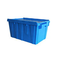 Palette en plastique d'expédition carrée empilable de HDPE de vente chaude 600*400*315mm