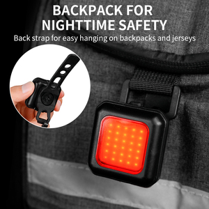 Luz LED Combinada Delantera y Trasera <span class=keywords><strong>de</strong></span> 250 mAh para Bicicleta <span class=keywords><strong>de</strong></span> Montaña, Resistente al Agua IPX4, para Ciclismo Nocturno - Product Image 5