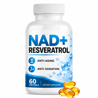 Complément alimentaire en gélules OEM NAD+ avec nicotinamide adénine dinucléotide pour l'énergie cellulaire et le soutien à un vieillissement sain