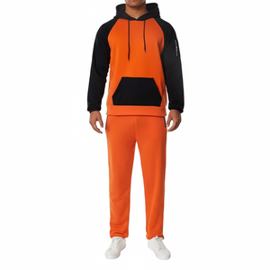 Conjunto Deportivo Personalizado para Hombre, 100% Algodón, Diseño Sólido, Sudadera con Capucha para Entrenamiento Informal, Gimnasio y Atletismo - Product Image 1