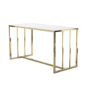 Vendita al dettaglio di scarpa moderna vetrina in acciaio inox semplice marmo tabella di visualizzazione - Product Image 5