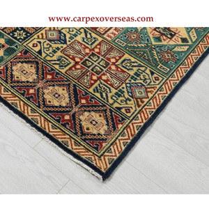 Lujosa Alfombra de lana persa con diseño geométrico Hermosa decoración del hogar Envío rápido Acolchado antideslizante Hecho a máquina - Product Image 2