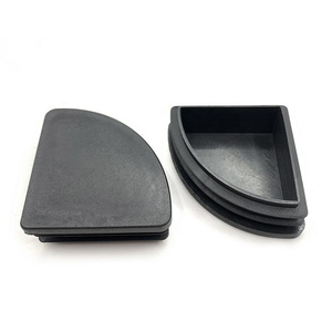 Quarter Round <b>Plastic</b> Pipe Plug 90 Degree Tube End Cap For Furniture Steel Pipe Feet, Made in China - Product Image 2