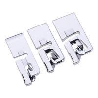 3 pièces accessoires de couture ourlet roulé étroit Machine à coudre pied presseur ensemble outils de couture ménagers cercle de broderie