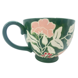 Tazas de Cerámica Pintadas a Mano con Flores, 15 oz, Color Bajo Esmalte, OEM Personalizadas de Fábrica, Tazas de Sopa, Tazas de Café, Juego de Tazas de Té de Porcelana Fina - Product Image 6