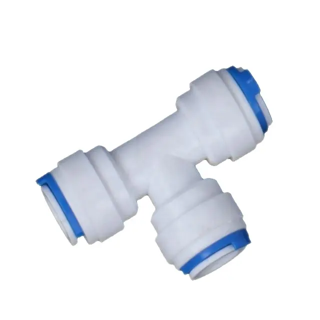 Conector de manguera de tubo de conexión rápida de plástico del sistema RO, filtro de suministro de agua POM Accesorios rápidos