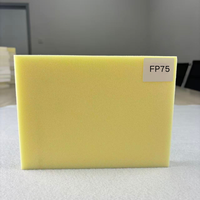 高强度 FP75 PMI 泡沫芯材 20mm 厚度 CNC 加工轻质结构泡沫，密度 52kg/m，黄色