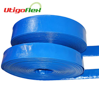 Tuyau flexible d'irrigation de décharge d'eau de PVC de prix usine 12 "tube d'arrosage plat de PVC mou de couleur de 6 pouces