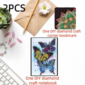 Kit DIY de marque-pages d'angle pour carnet, peinture diamant 5D de forme spéciale, avec strass, pour journal intime, marque-<span class=keywords><strong>page</strong></span> de <span class=keywords><strong>page</strong></span>, ensemble d'artisanat artistique - Product Image 4