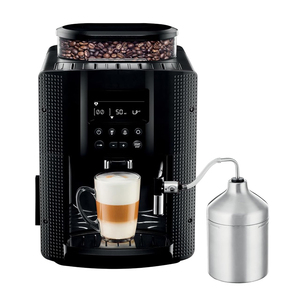 Stainless Steel Cappuccino Milk Jug LCD Display Espresso <b>Coffee</b> Maker Automatic Cleaning Bean Household - Product Image 1