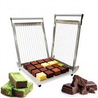 Coupe-chocolat manuel à double bras multifonctionnel pour la découpe en cubes de fromage et de cheesecake