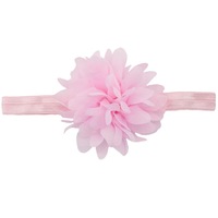 Coiffe élastique en nylon fleur de lotus en mousseline de soie de style européen et américain pour enfants et bébés