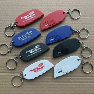 Apribottiglie/Aprilettere Portatile in Plastica con Logo Personalizzato, Mini Taglierino per Scatole con Portachiavi, Strumento Fai-da-te Elegante - Product Image 2