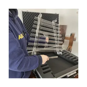 SIHE Quartzo 440 Hz Música de cristal transparente Cantar harpa Cura Terapia Cantar harpa de cristal