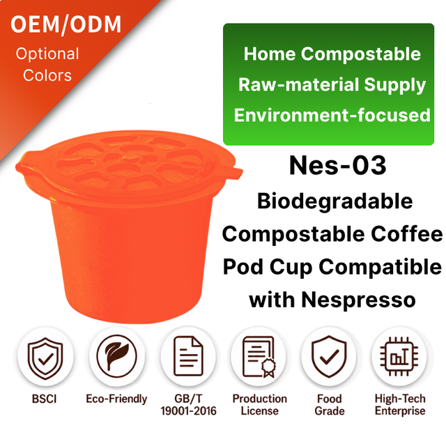Portable Home Compostable Coffee Capsule Pod Biodegradable Bulk Supplier Compatible with Nespresso