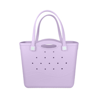Sac fourre-tout de plage pour femme, vente en gros d'usine, en EVA imperméable, durable et réutilisable, sac à main d'été avec logo brodé personnalisé
