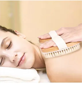Super Long Curved Handle Pig Mane Bath <b>Brush</b> Foldable for Bathing Cleaning Rubbing Back Brushing - Product Image 1