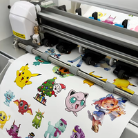 Máquina de corte de etiquetas pequeñas con cámara CCD, plotter gráfico A3+ de 330 mm, máquina de corte de pegatinas multimaterial con grabado en relieve