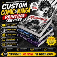 Impression personnalisée de magazines de bandes dessinées à couverture souple, service d'impression de livrets manga en papier sans bois haute densité