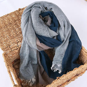 Nueva llegada de gran tamaño Hijab bufanda de algodón doble estiramiento venta al por mayor de lujo de color liso algodón Capital Hijab - Product Image 4