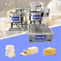 Machine de fabrication de fromage cheddar et de margarine, ligne de production de 100 litres pour petites exploitations