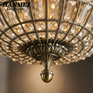 Lámpara Colgante de Cristal de Lujo Nórdico, Lámpara LED con Cuentas para Bodas, Hoteles, Sala de Estar HM-PB1002, Elegante Cristal D - Product Image 6
