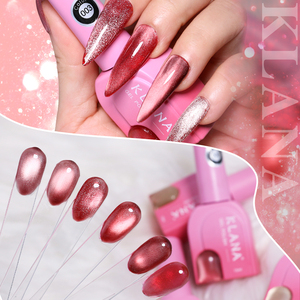 KLANA 6 Color Cat Eye Gel Polish UV Gel <b>Nail</b> Polish 15ml <b>Glitter</b> Luxury DIY Non-Toxic Liquid Bottle Format - Product Image 4