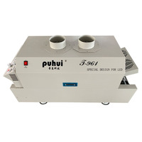 Fábrica Puhui LED canal benchtop SMT reflujo horno de soldadura T-961 SMD infrarrojo IC calentador