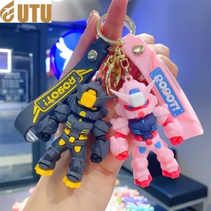 พวงกุญแจการ์ตูนสุดสร้างสรรค์สำหรับเด็กพวงกุญแจรถยนต์ของเล่นพลาสติกพร้อมจี้กระเป๋าลายนักรบสำหรับเด็ก - Product Image 1